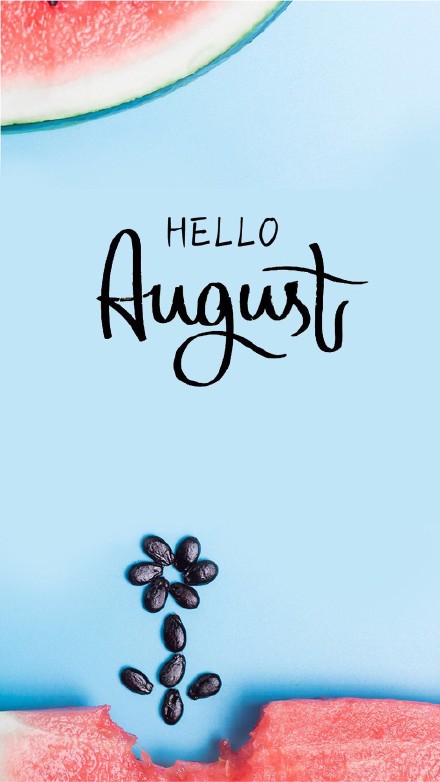 7月再见8月你好西瓜壁纸图片