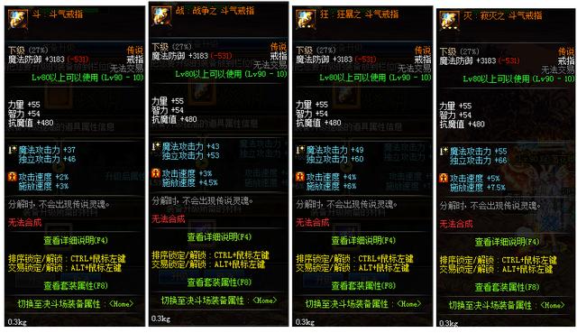 DNF艾肯副本斗气装备属性