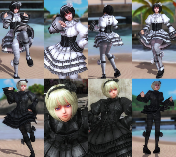 死或生5最后一战玛丽罗斯妮胧黑白哥特风百褶裙MOD 免费版图1