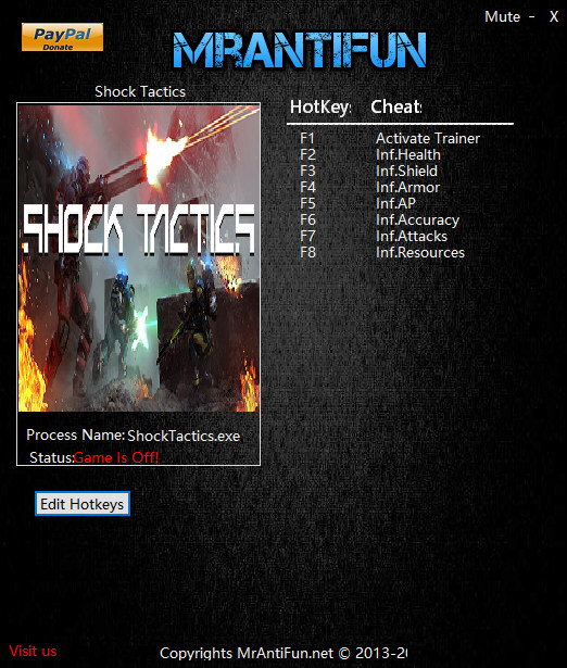 冲击战术七项修改器 v3.0 免费版图1