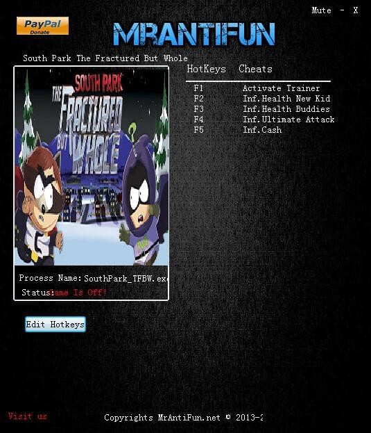 南方公园完整破碎四项修改器下载 免费版