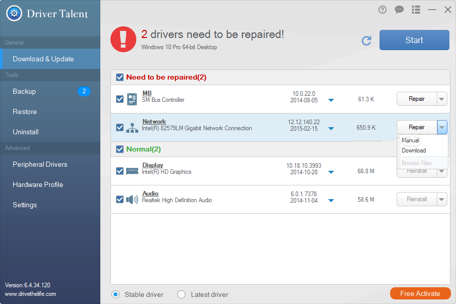 Driver Talent驱动软件大伽 V6.5.65.182 正式版图1