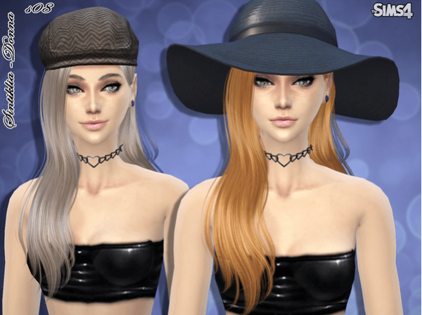 模拟人生4Donna s08女士露额头偏分披肩长发MOD 免费版图2