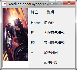极品飞车20复仇试玩版四项修改器 免费版图1