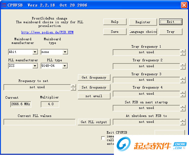 CPUFSB(FSB调节工具) V2.2.18 免费版图1