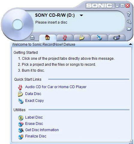 RecordNow下载 V6.5 中文版图1
