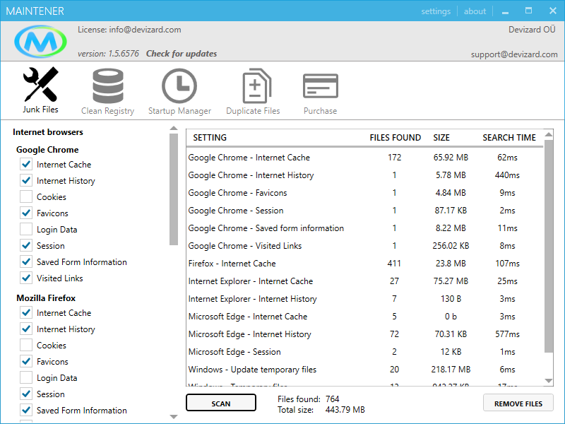 Maintener(轻量级专业清理管家) v1.7.6606 官方版图2