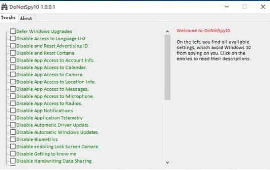 DoNotSpy10下载 