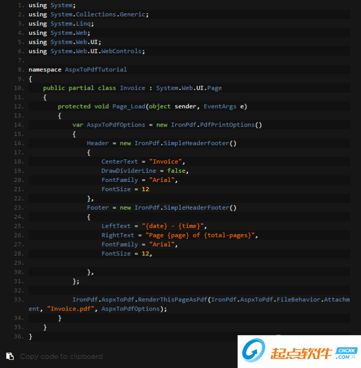 ASPX to PDF V1.0 免费版图2