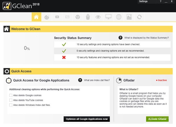 Abelssoft GClean V2018 免费版图1