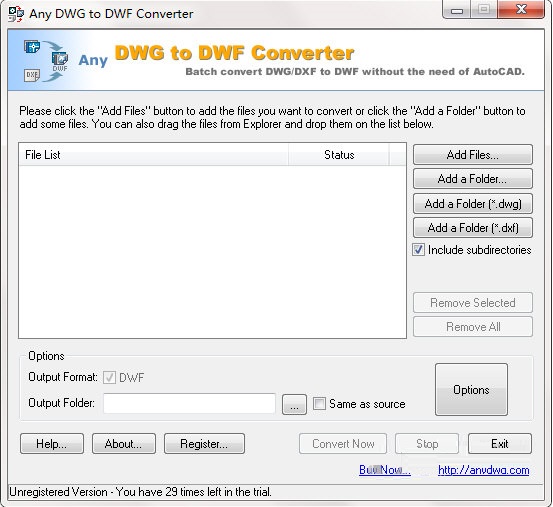 Any DWG to DWF Converter V2018 官方版图1