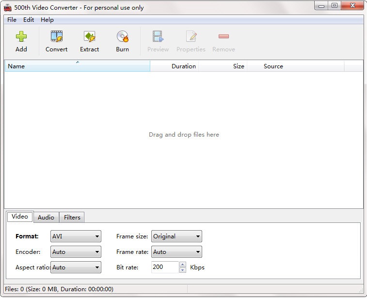 500th Video Converter(视频转换器) V1.4 免费版图2