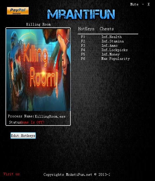 杀戮房间六项修改器