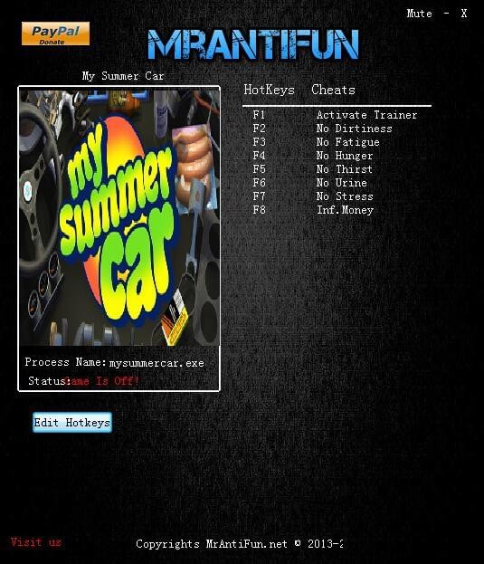 我的夏季汽车七项修改器下载 免费版图1