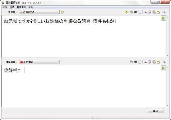 王牌翻译软件 v16.3.0.1630 免费版图1