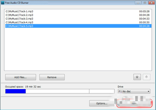 Free Audio CD Burner(音频CD烧录机) V2.0.73 官方版图2