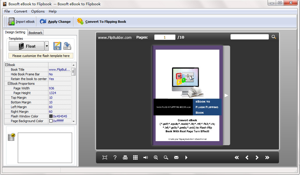 Boxoft eBook to Flipbook(翻页电子书制作软件) V2.0.0 官方版图2
