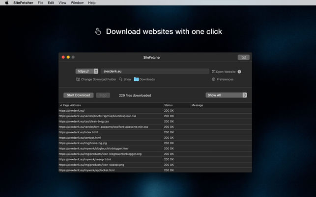 SiteFetcher Mac版 V1.2.0 免费版图2
