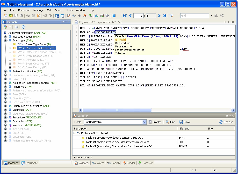 7Edit(hl7文件解析工具) v2.6.5 免费版图2