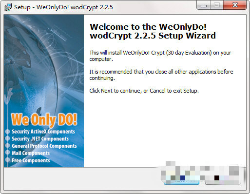WeOnlyDo wodCrypt(ActiveX加密控件) V2.2.5 官方版图1