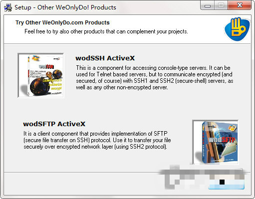WeOnlyDo wodCrypt(ActiveX加密控件) V2.2.5 官方版图2