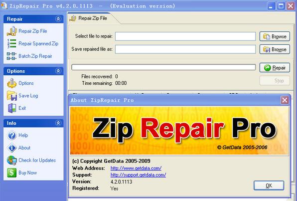 压缩包修复工具(ZipRepair Pro) v4.2.0 免费版图1