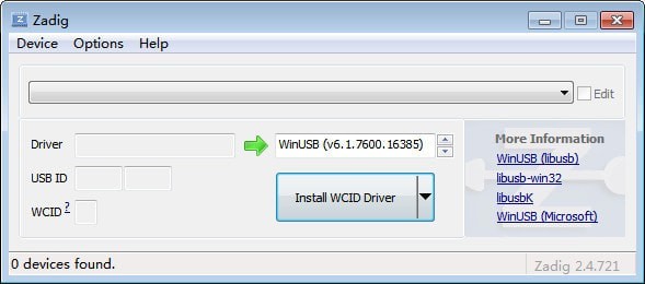 Zadig(通用usb驱动) v2.4.721 官方版图1