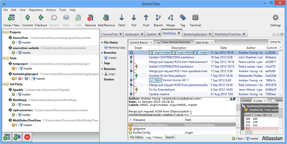 SourceTree中文版下载 3.0.17 windows版图2