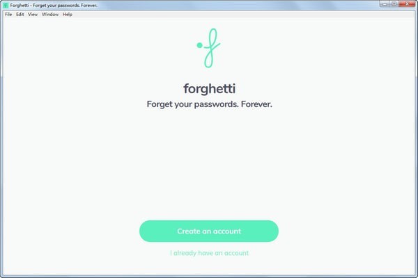 Forghetti(密码管理软件) v1.0.6 官方版图1