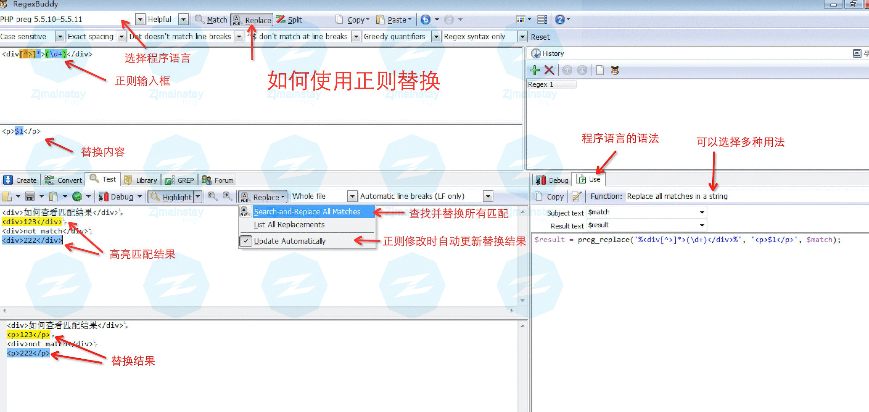 正则表达式测式工具下载(RegexBuddy) v4.2.1 破解版图4