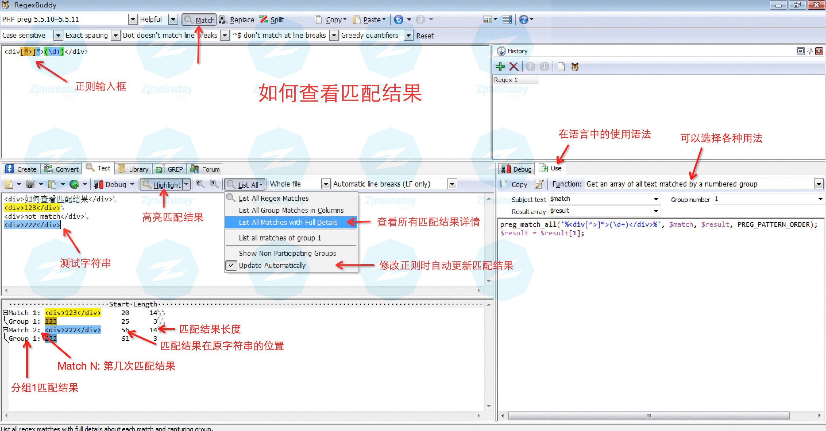 正则表达式测式工具下载(RegexBuddy) v4.2.1 破解版图5