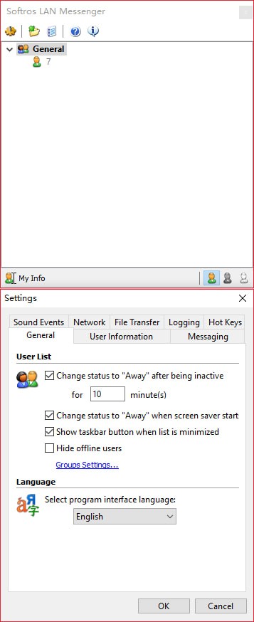 Softros LAN Messenger(局域网信使) v9.1 绿色版图1
