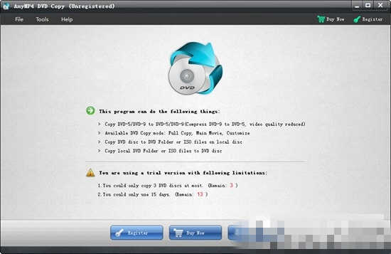 AnyMP4 DVD Copy免费版