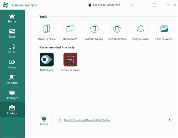 TuneFab WeTrans破解版 v2.0.8 免费版图1