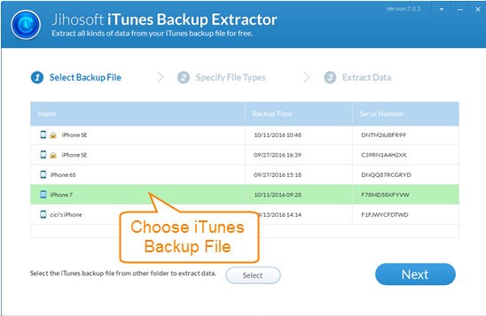 Jihosoft iTunes Backup Extractor(iTunes备份提取器) v7.4.6.0 官方版图2