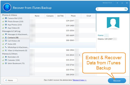Jihosoft iTunes Backup Extractor(iTunes备份提取器) v7.4.6.0 官方版图4