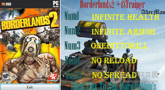 无主之地2十八项修改器 免费版图1