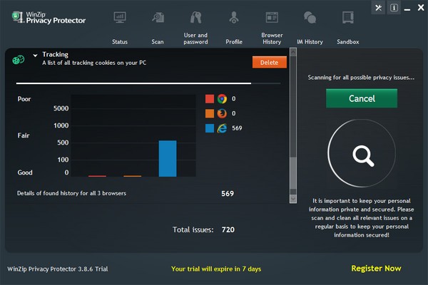 WinZip Privacy Protector最新版 v3.8.6 免费版图2