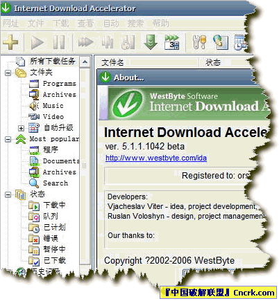 Internet Download Accelerator(网络下载加速器) V6.1.1 绿色特别版图1
