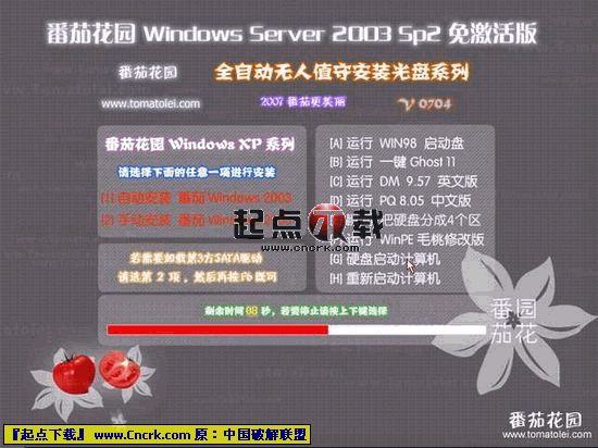 番茄花园Windows Server 2003 SP2 简体中文免激活版图1