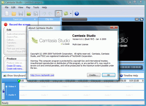 Camtasia Studio V6.02 Build 885 英文绿色特别版图1