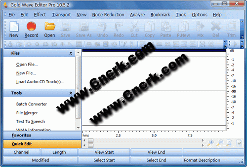 Gold Wave Editor Pro V10.5.2 英文绿色便携版图1
