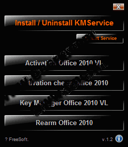 mini-KMS Activator V1.31 Office 2010 VL 英文绿色免费版图1