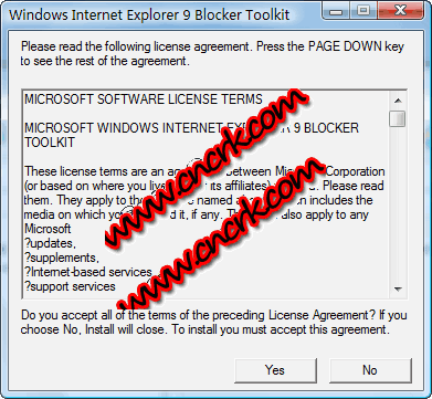 IE9更新拦截器 V6.0 英文绿色免费版图1