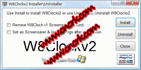 W8Clock V2.0.0.0 英文绿色免费版图1