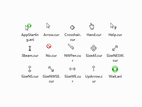 绿色光环经典鼠标指针 简体中文绿色免费版图1