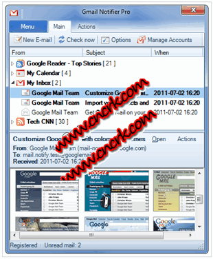 Gmail Notifier Portable 4.2.2 多国语言绿色便携版图1