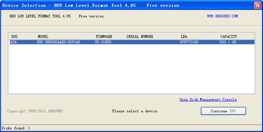 Hard Disk Low Level Format Tool v4.25 商业授权汉化版图1