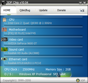 3DP Chip v17.09 绿色免费版图1