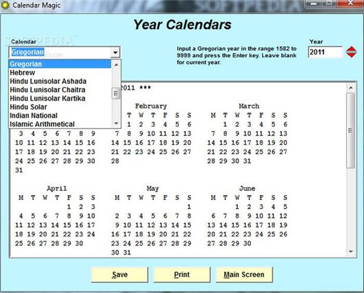 Calendar Magic(魔法桌面日历软件)1.82 官方版图1